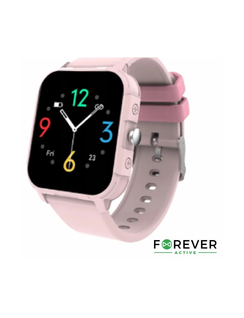 foto 1 de SmartWatch Multifunções P/ Android iOS IGO2 Rosa FOREVER