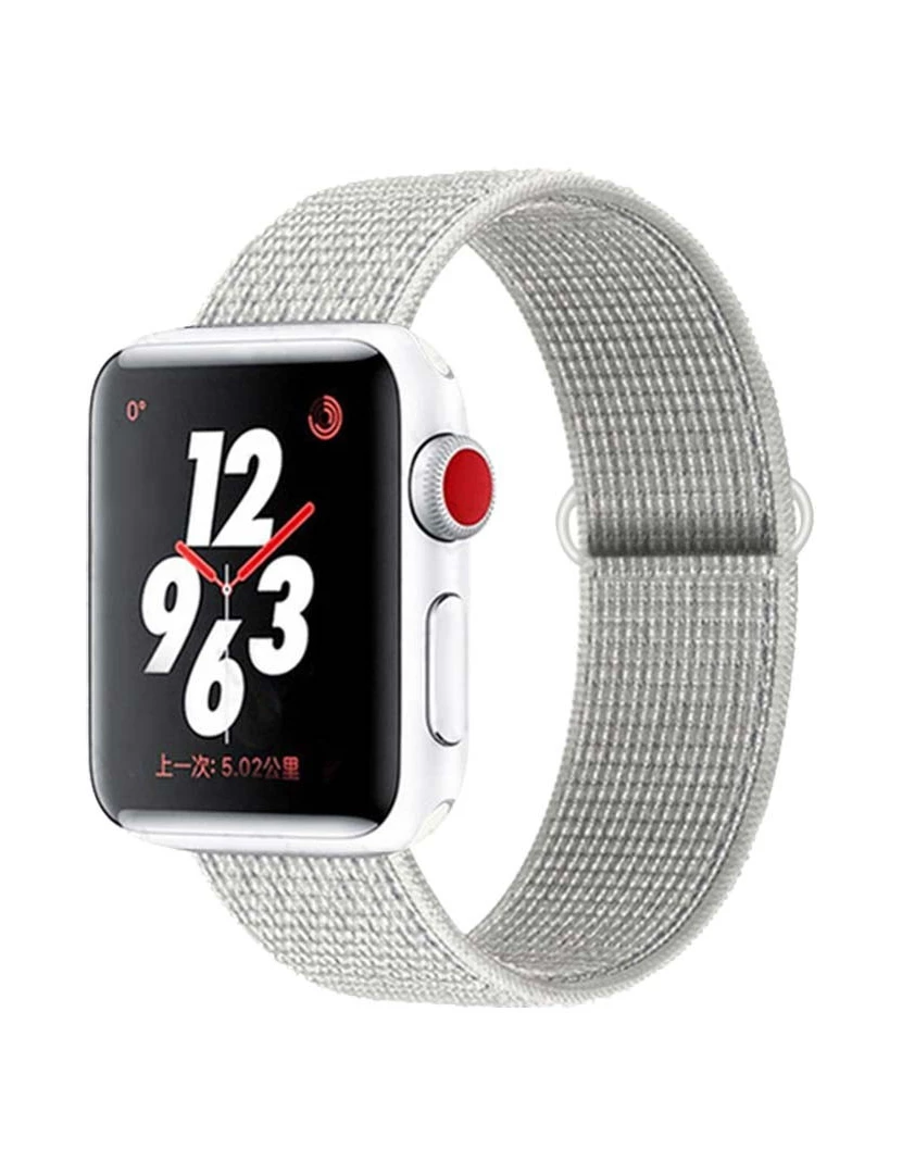 OEM - Pulseira de Nylon Apple Watch 42/44mm - compatível com Apple Watch 3/4/5/6/SE (Preto)