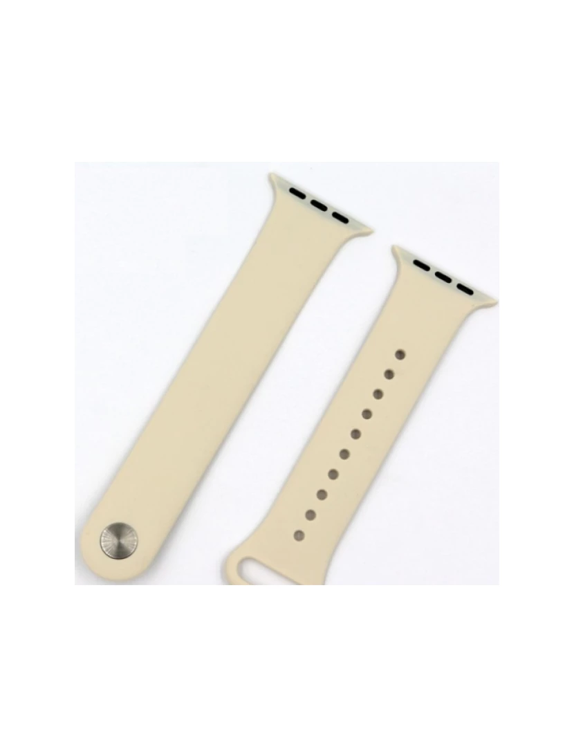 imagem de Pulseira Bracelete para Apple Watch 38mm  Silicone CREME - Multi4you®2
