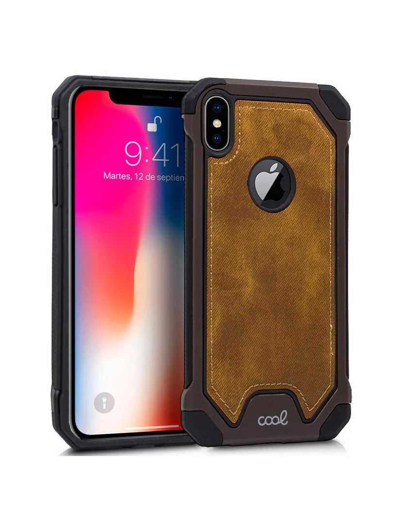 Cool - Capa em Pele Dura para iPhone XS Max