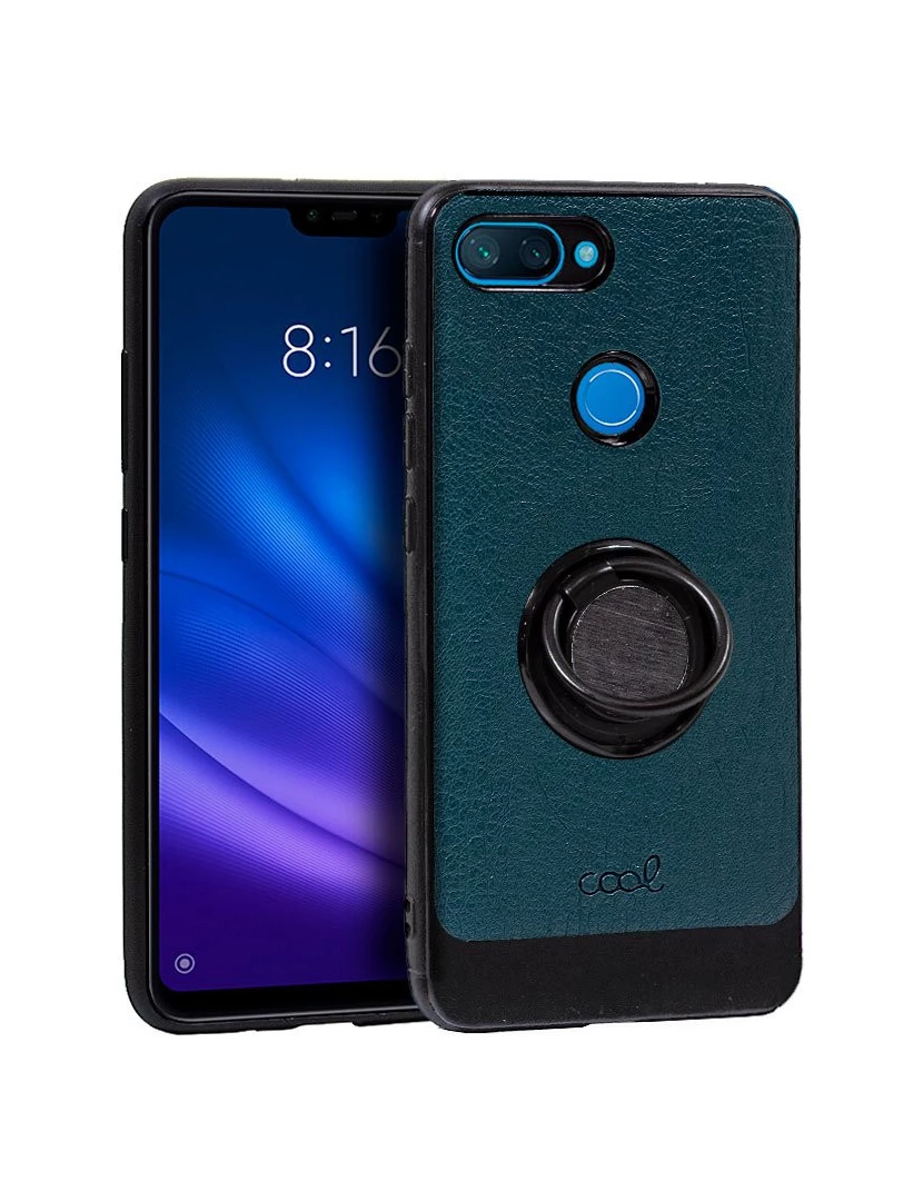 imagem de Capa couro verde para Xiaomi Mi 8 Lite1