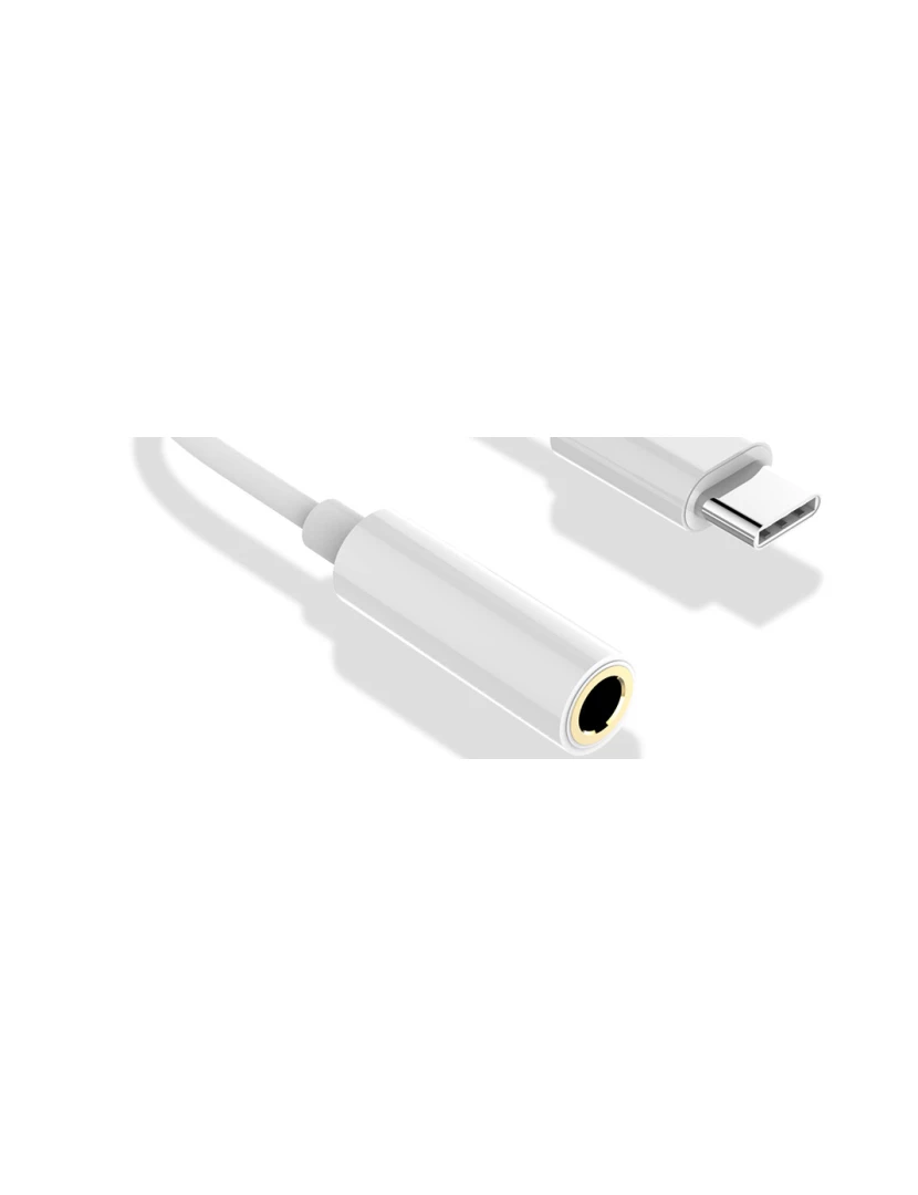 Multi4You - Cabo de Áudio USB-C para Jack 3.5mm (Branco) - Multi4you®
