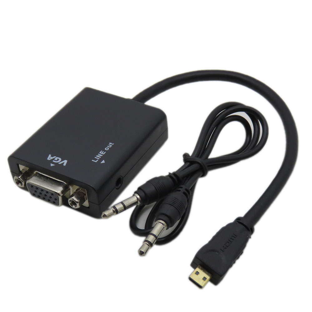 imagem de Adaptador Micro HDMI para VGA com Áudio - Multi4you®2