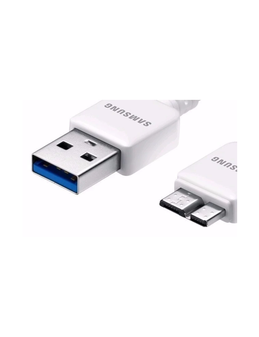 Samsung - Samsung Cabo de Dados Micro USB-B 3.0 / USB (1m) (Branco)