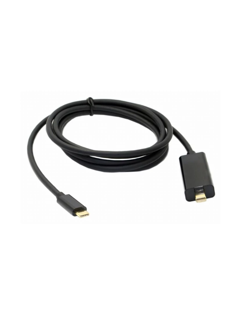 imagem de Cabo Mini DisplayPort Macho para USB-C Macho (1,8m) (Preto) - Multi4you®1