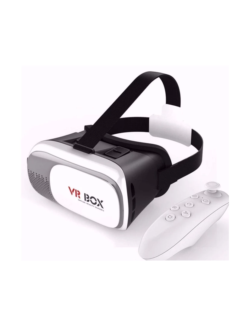 Multi4You - Óculos de Realidade Virtual VR 3D + Comando (Branco) - Multi4you®