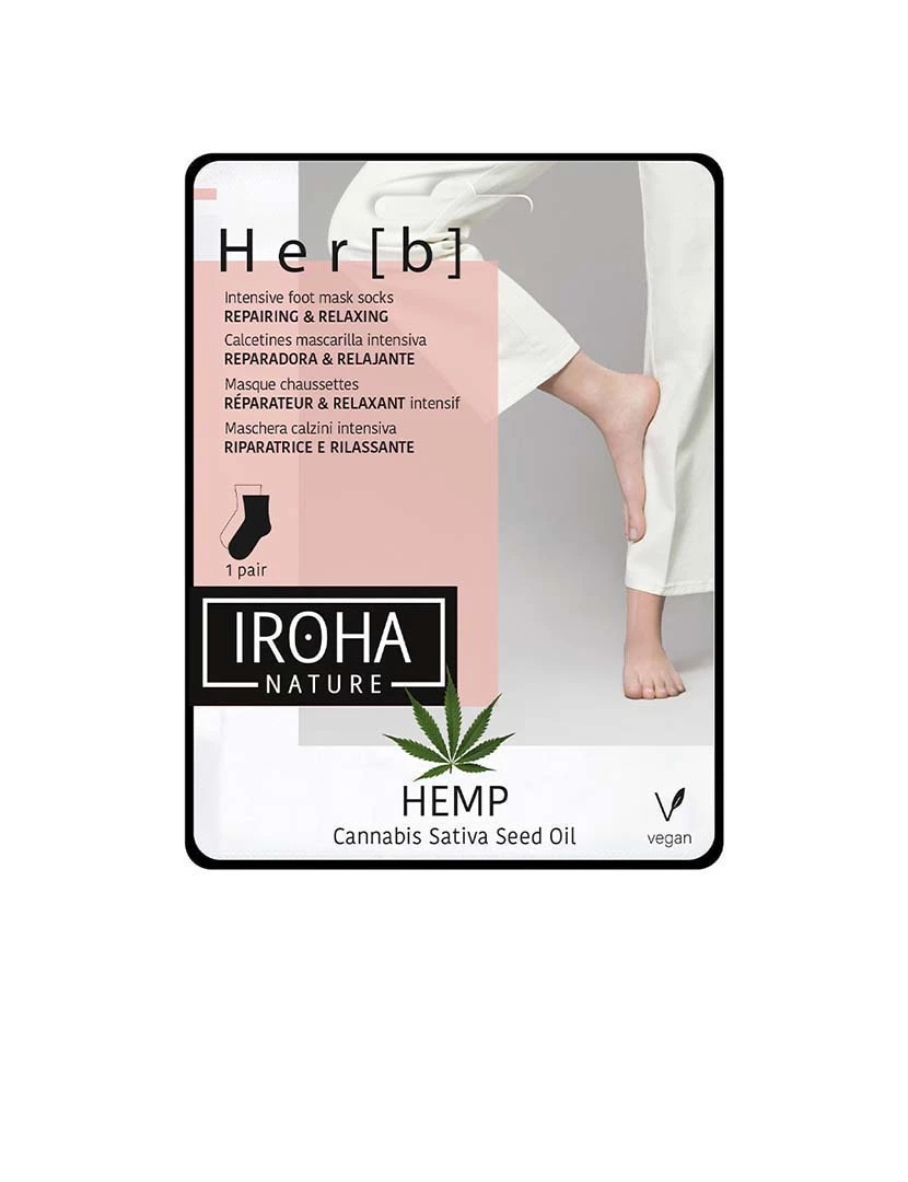 foto 1 de Meias Máscara de Pés Reparadoras e Relaxantes Cannabis