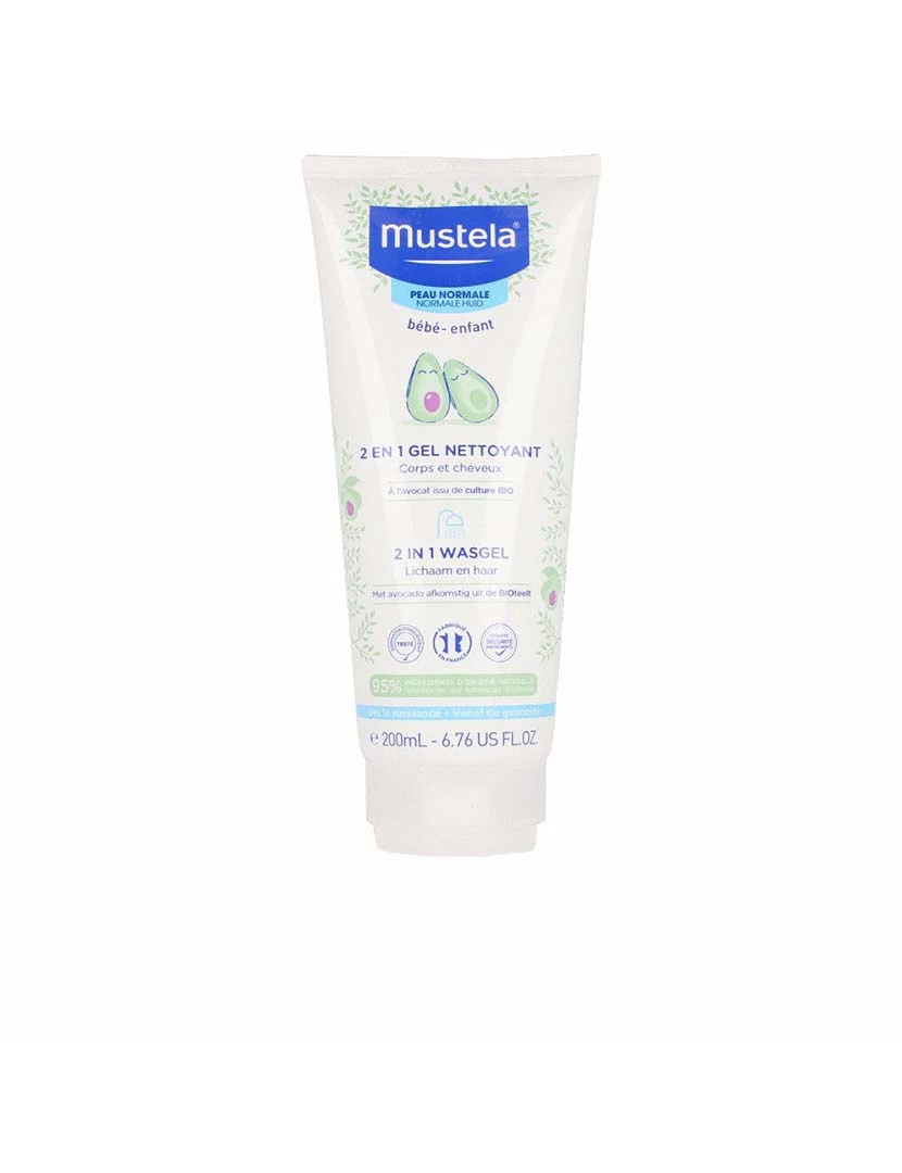 foto 1 de Gel de limepza  2 em 1 para cabelo e corpo - Bebé 200 Ml