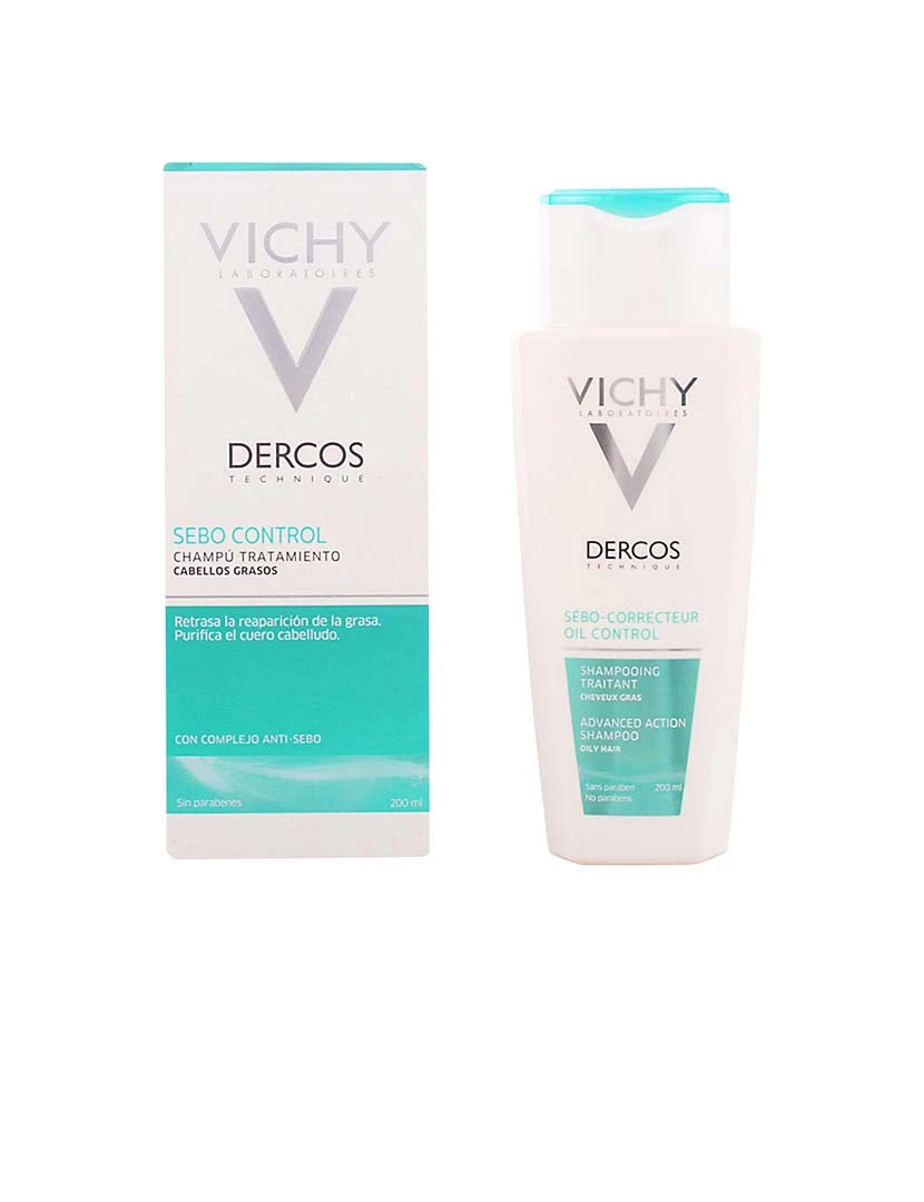 foto 1 de Champô Tratamento Sebo-Corretor Dercos 200Ml