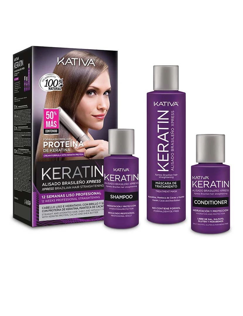 foto 1 de Coffret Keratin Alisado Brasileño Express 3pçs