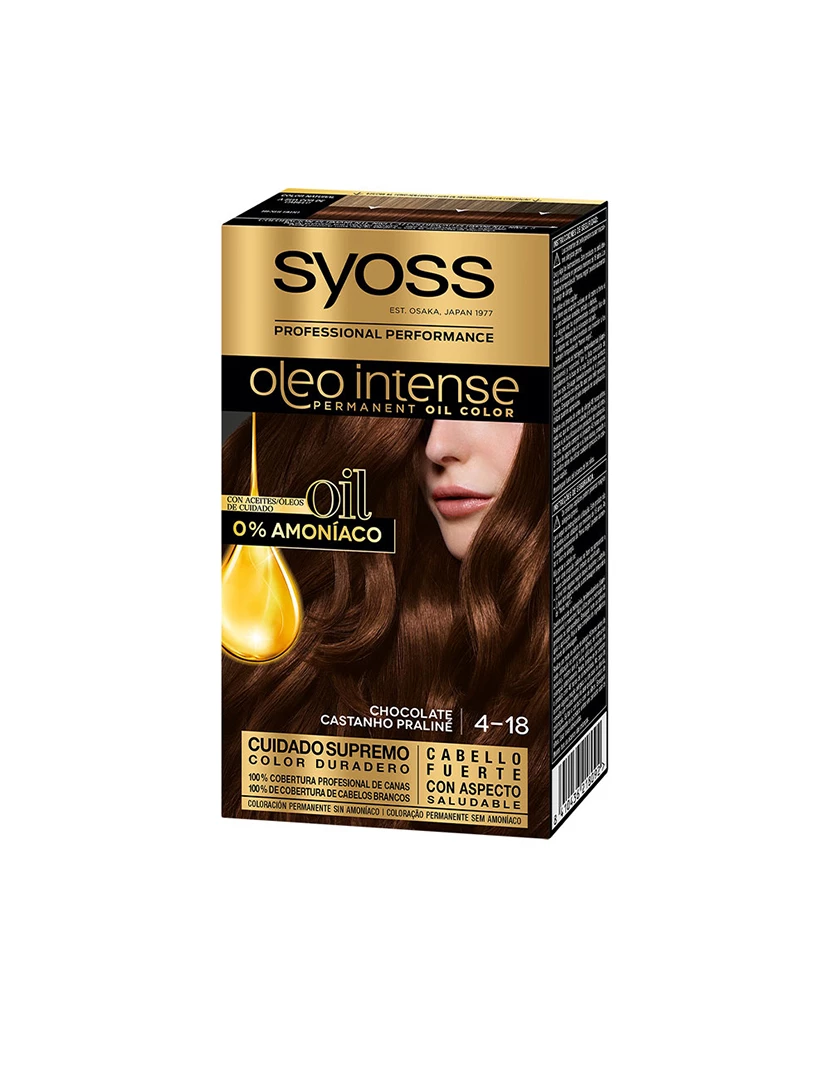 foto 1 de Tinta s/ Amoníaco Olio Intense #4.18-Castanho Chocolare 5pçs