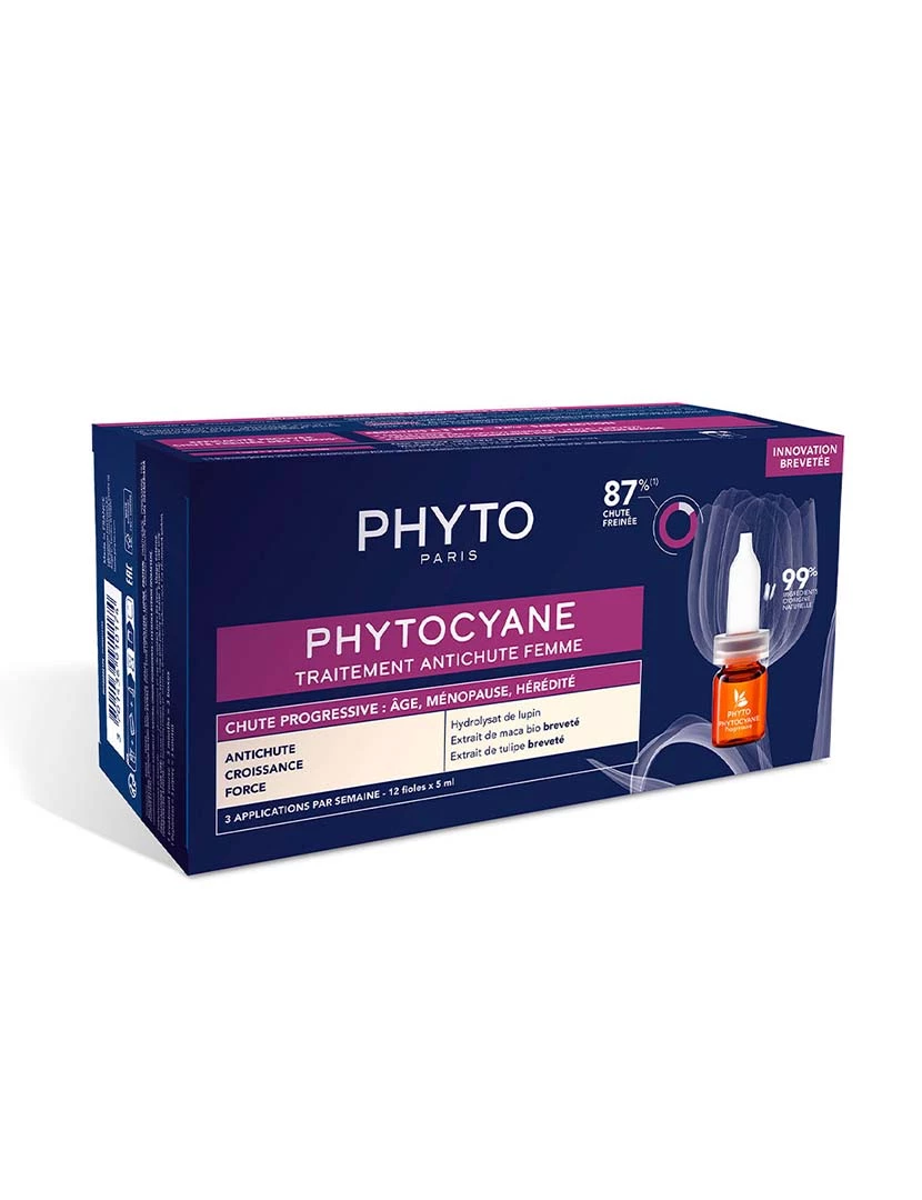 foto 1 de Tratamento De Queda De Cabelo Progressiva Para Mulheres Phytocyane 12 X 5 Ml