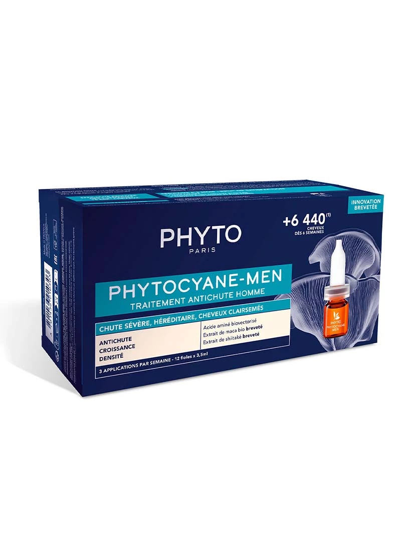 foto 1 de Tratamento Anti-Queda Para Homens Phytocyane-Men 12 X 3,5 Ml