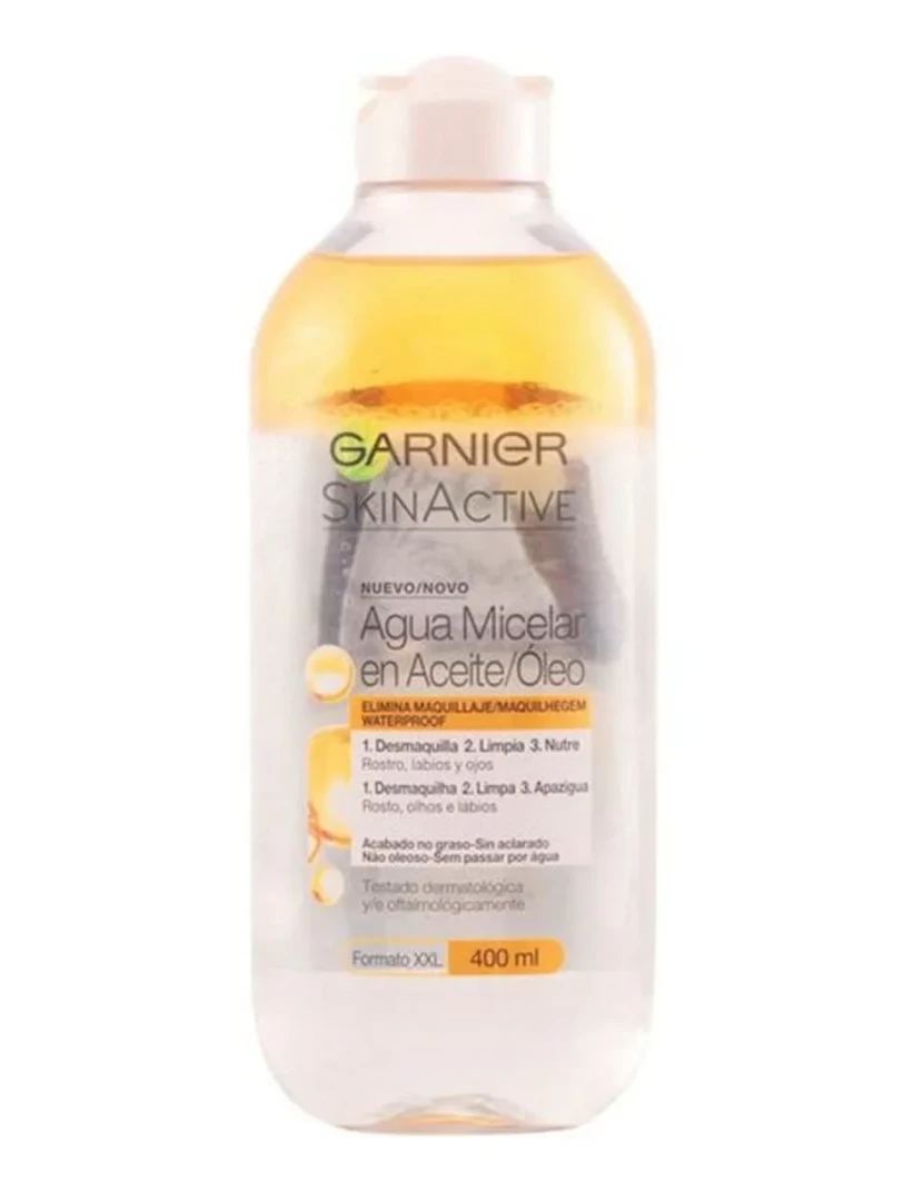 Garnier - Óleo Waterproof Skinactive Água Micelar 400Ml