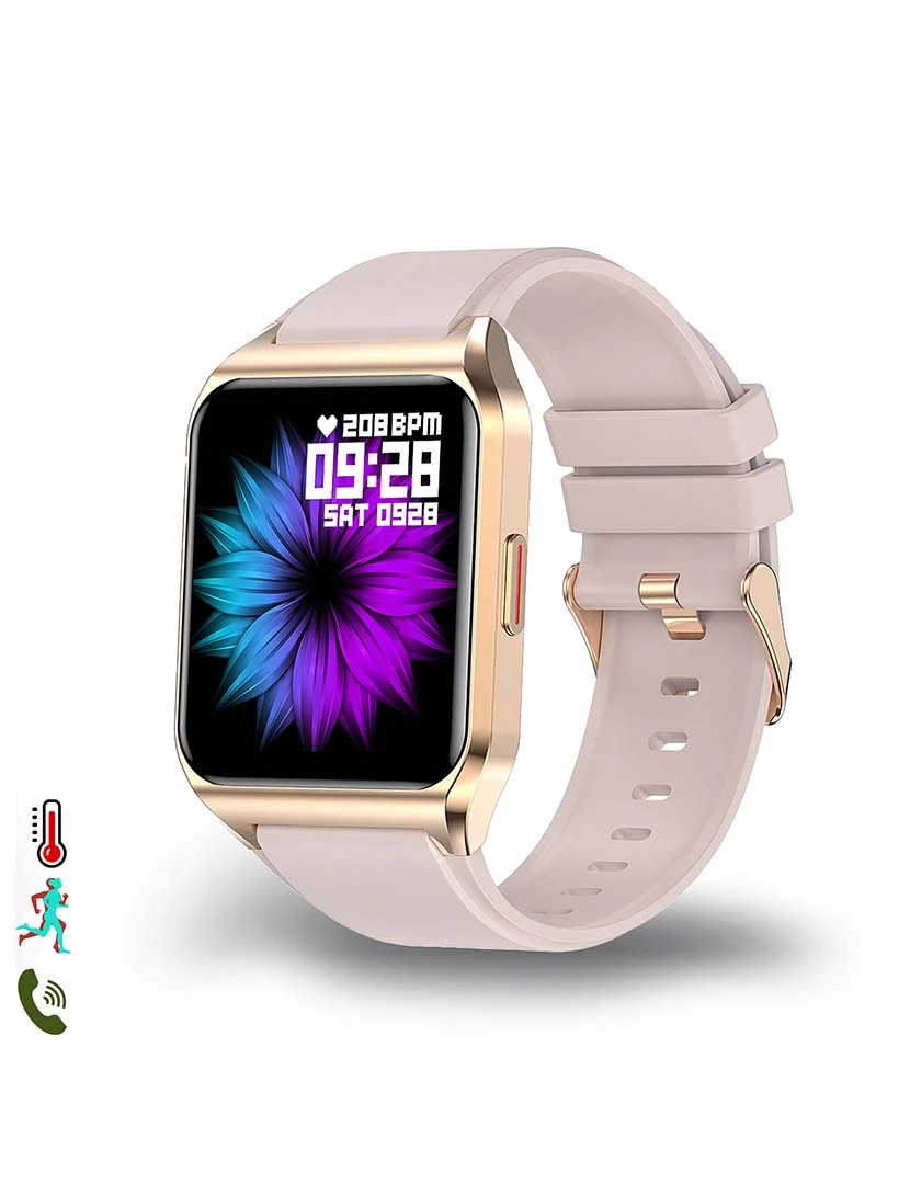 foto 1 de Smartwatch H60 com Notificações Rosa