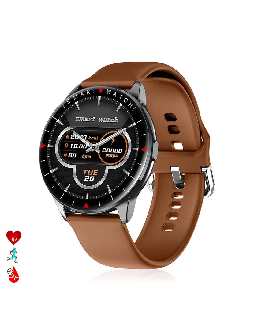 foto 1 de Smartwatch Y90 com 8 modos Desportivos Couro