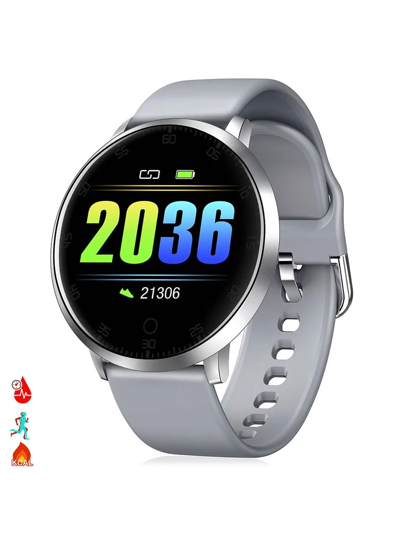 foto 1 de Smartwatch K12 com Monitor de Tensão Cardíaco cinza