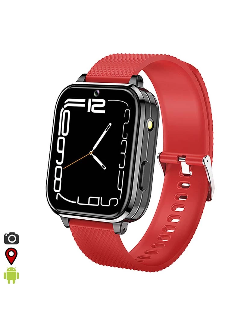 foto 1 de Smartwatch T36 4G SO Android Incorporado Vermelho