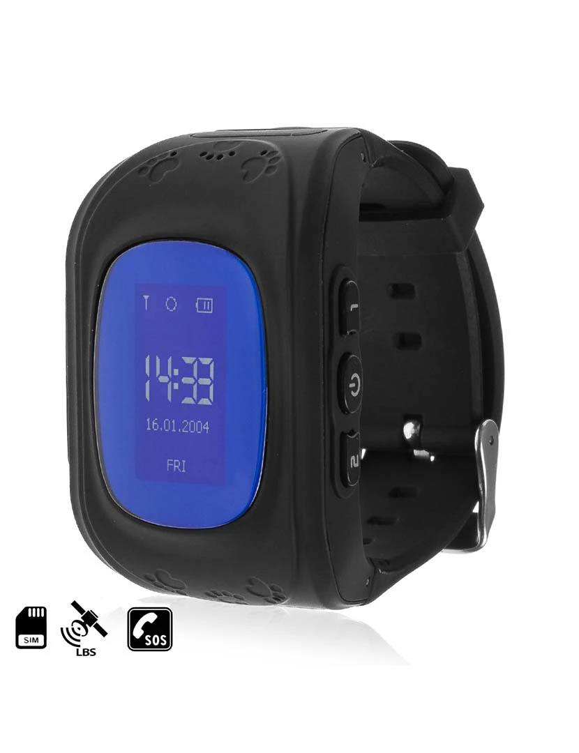 foto 1 de Smartwatch LBS criança Preto