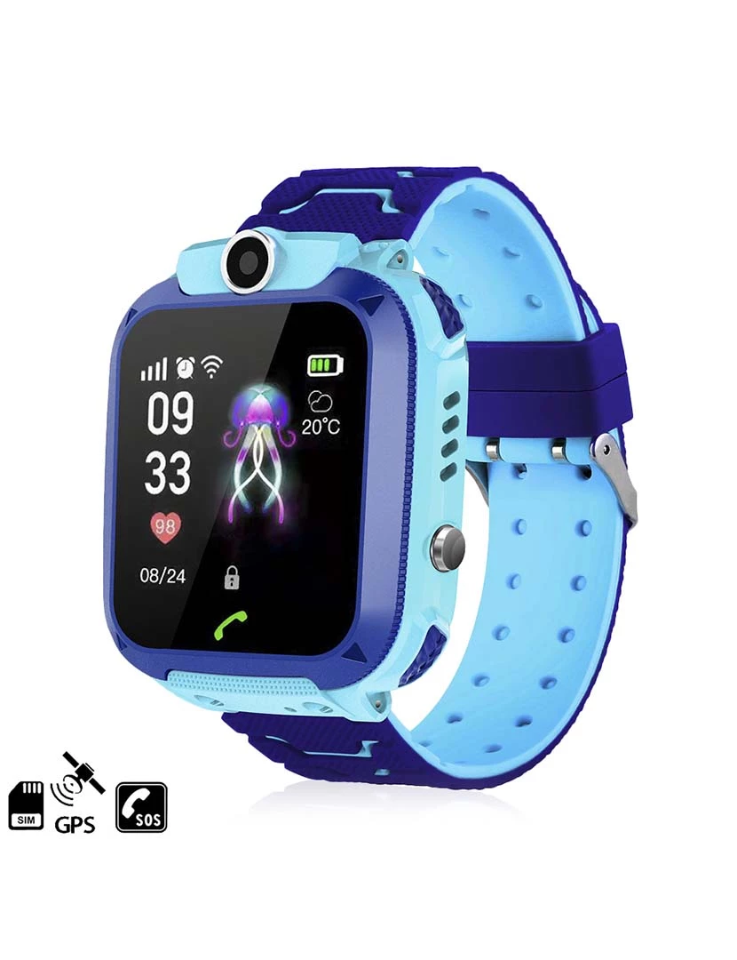 foto 1 de Smartwatch GPS localizador Q12 Azul