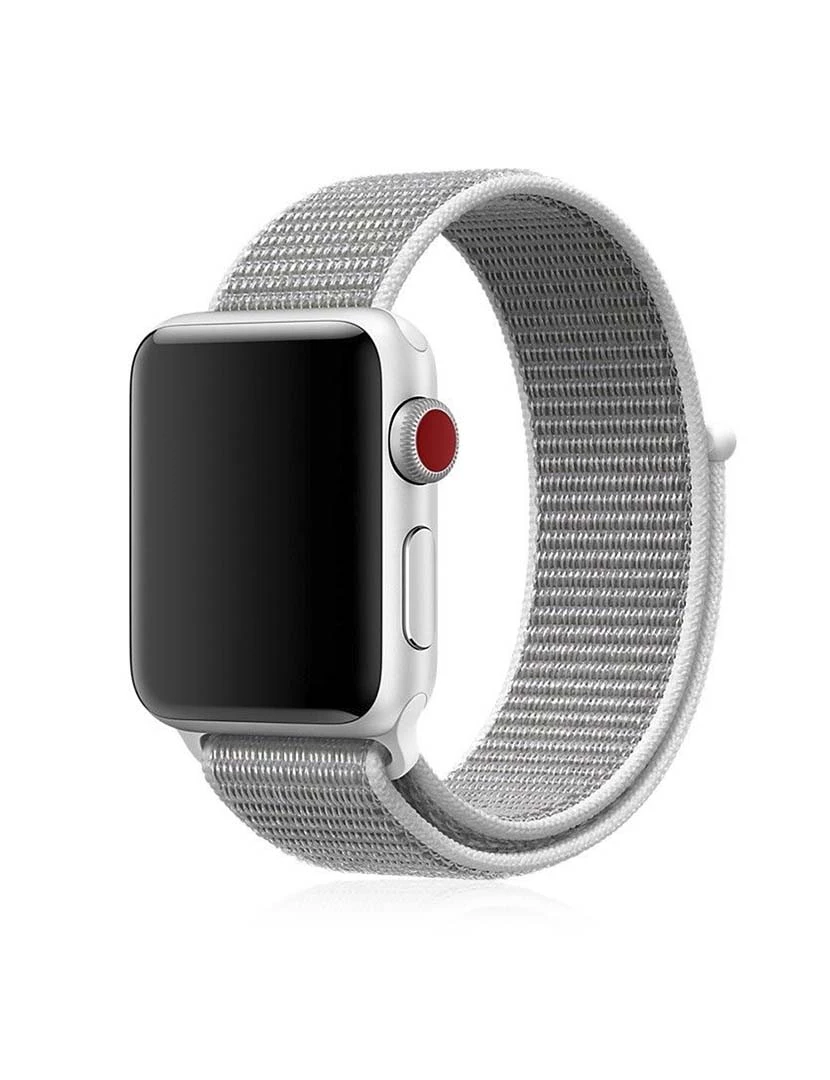 foto 1 de Bracelete de Nylon Compatible iWatch 38mm / 40mm cinza