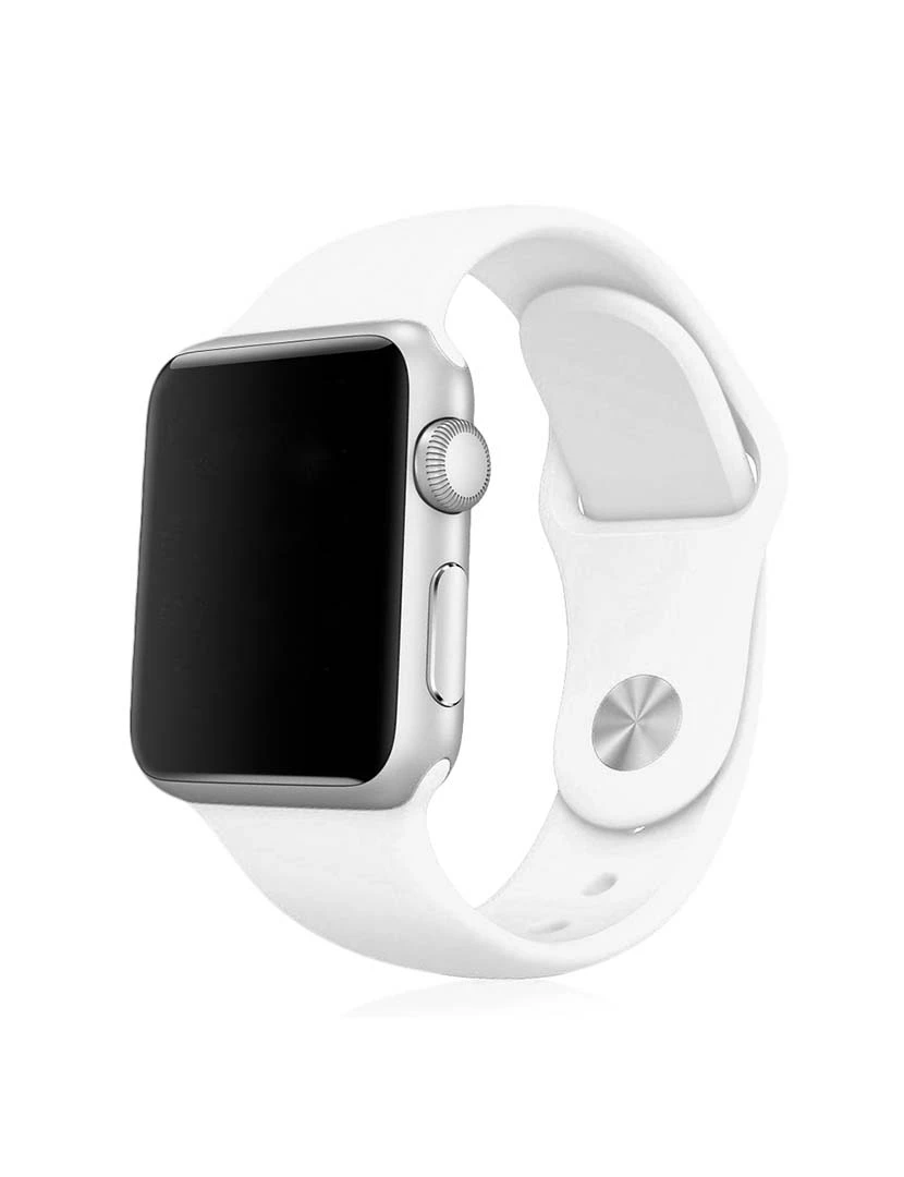 foto 1 de Bracelete Silicone Apple Watch 42MM/44MM Branco 
