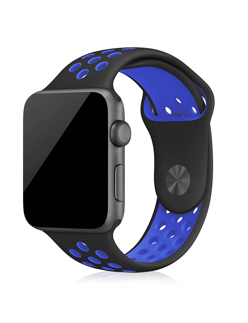 foto 1 de Bracelete Desportiva de silicona Compatível Com iWatch 