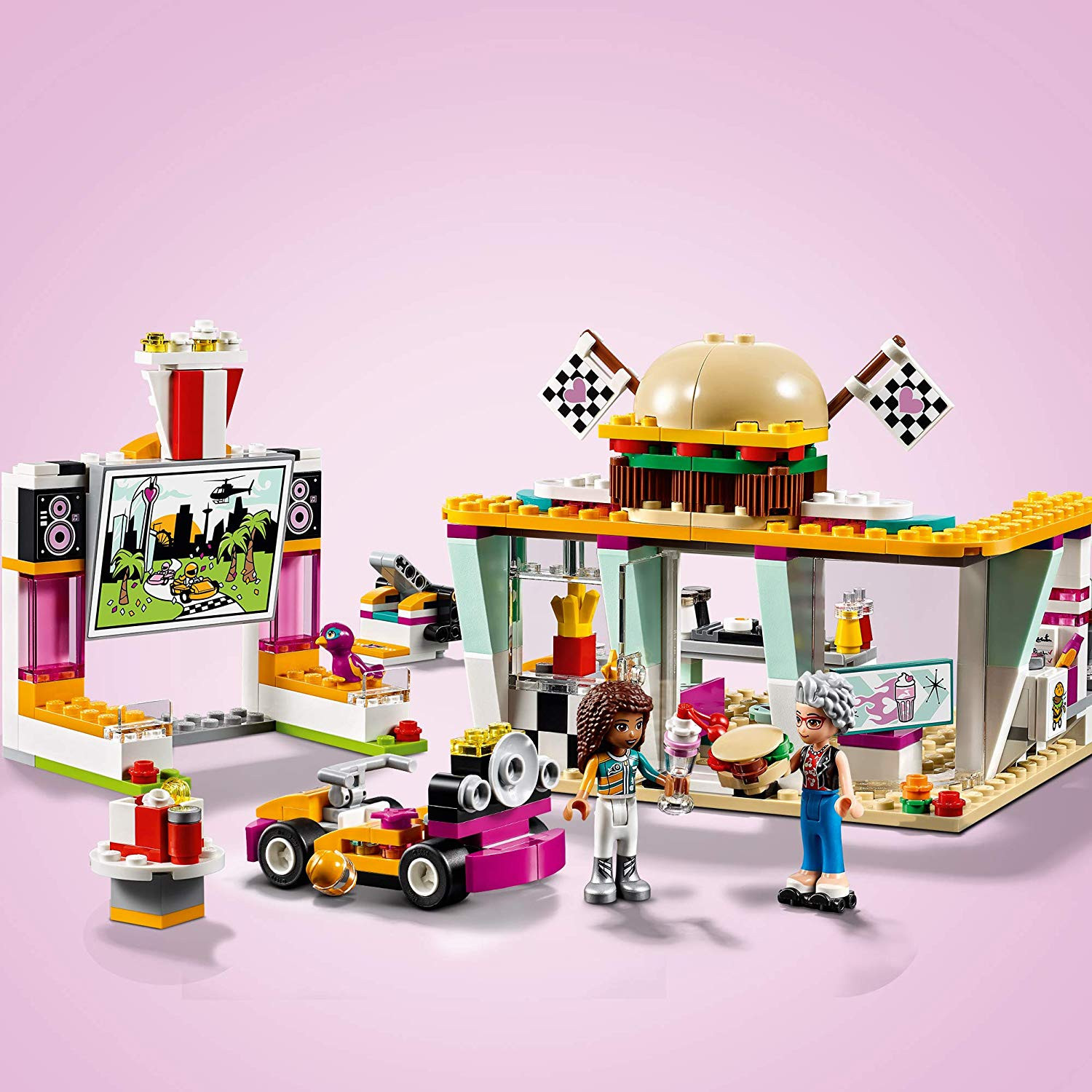 imagem de LEGO Friends 41349 Restaurante dos Pilotos Andrea e Dottie2
