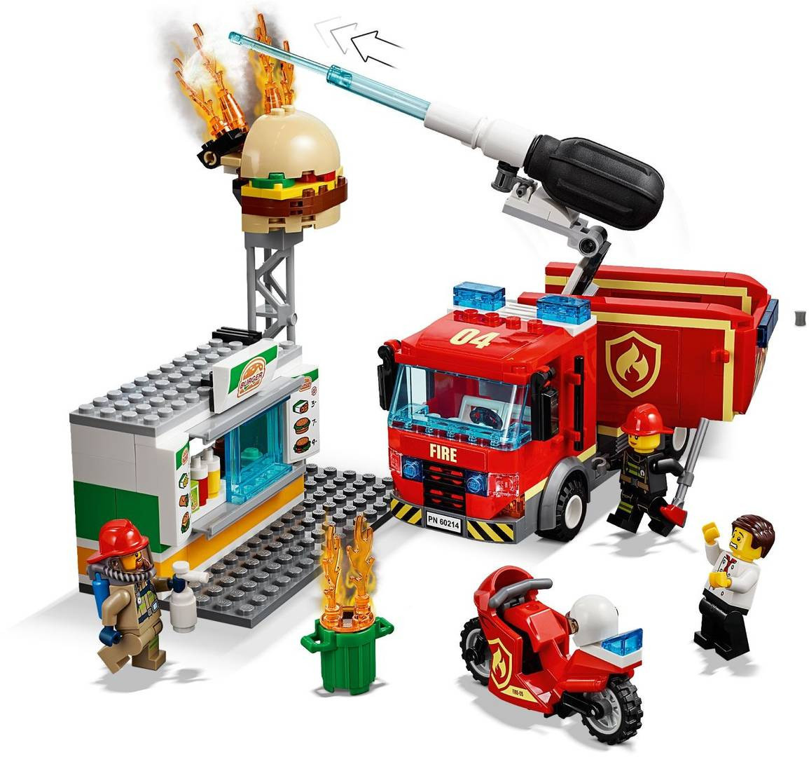 imagem de LEGO City Fire 60214 Combate ao Fogo no Bar de Hambúrgueres4