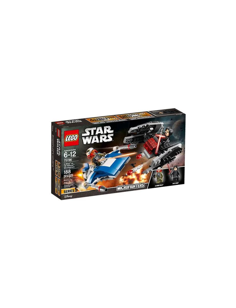imagem de LEGO 75196 Star Wars: A-Wing contra TIE Silencer Microfighters1