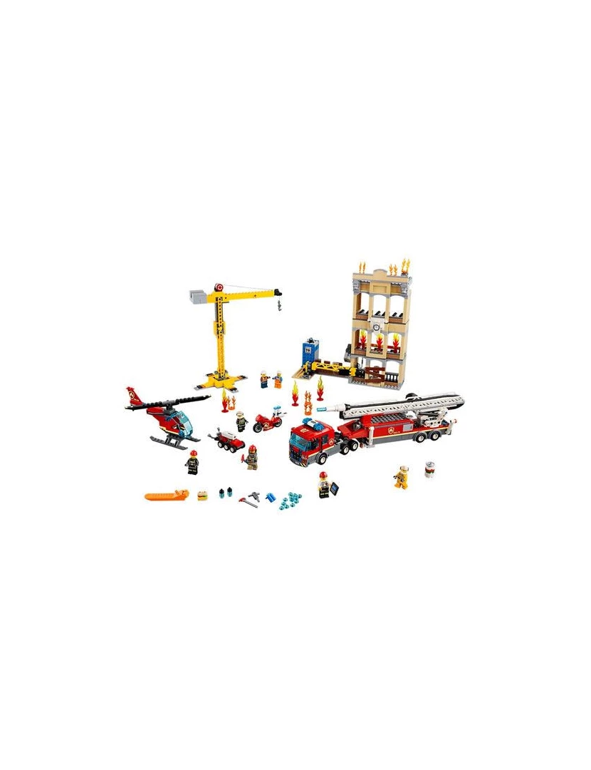 imagem de LEGO 60216 City Fire Bombeiros Combatem o Fogo no Centro da Cidade2