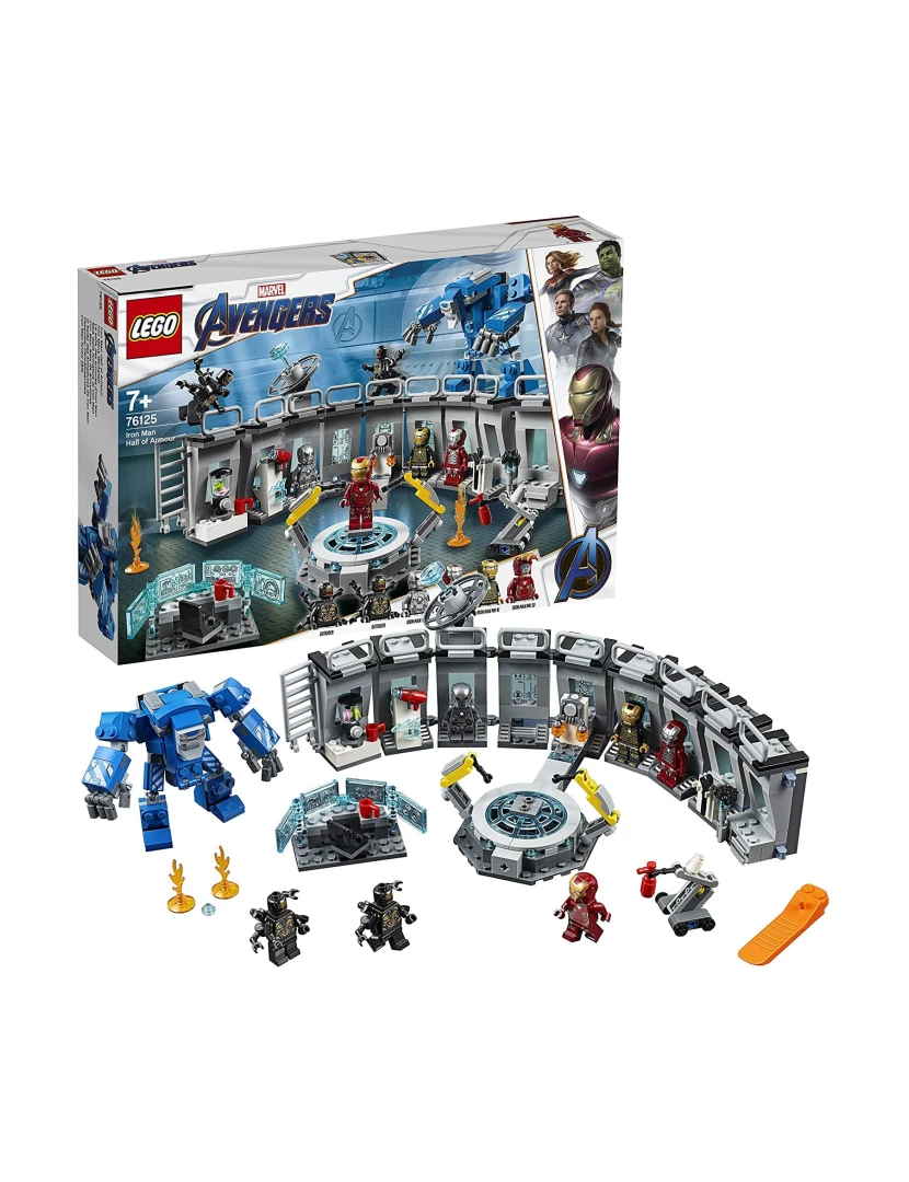 Lego - LEGO Marvel Avengers 76125 O Salão das Armaduras de Iron Man
