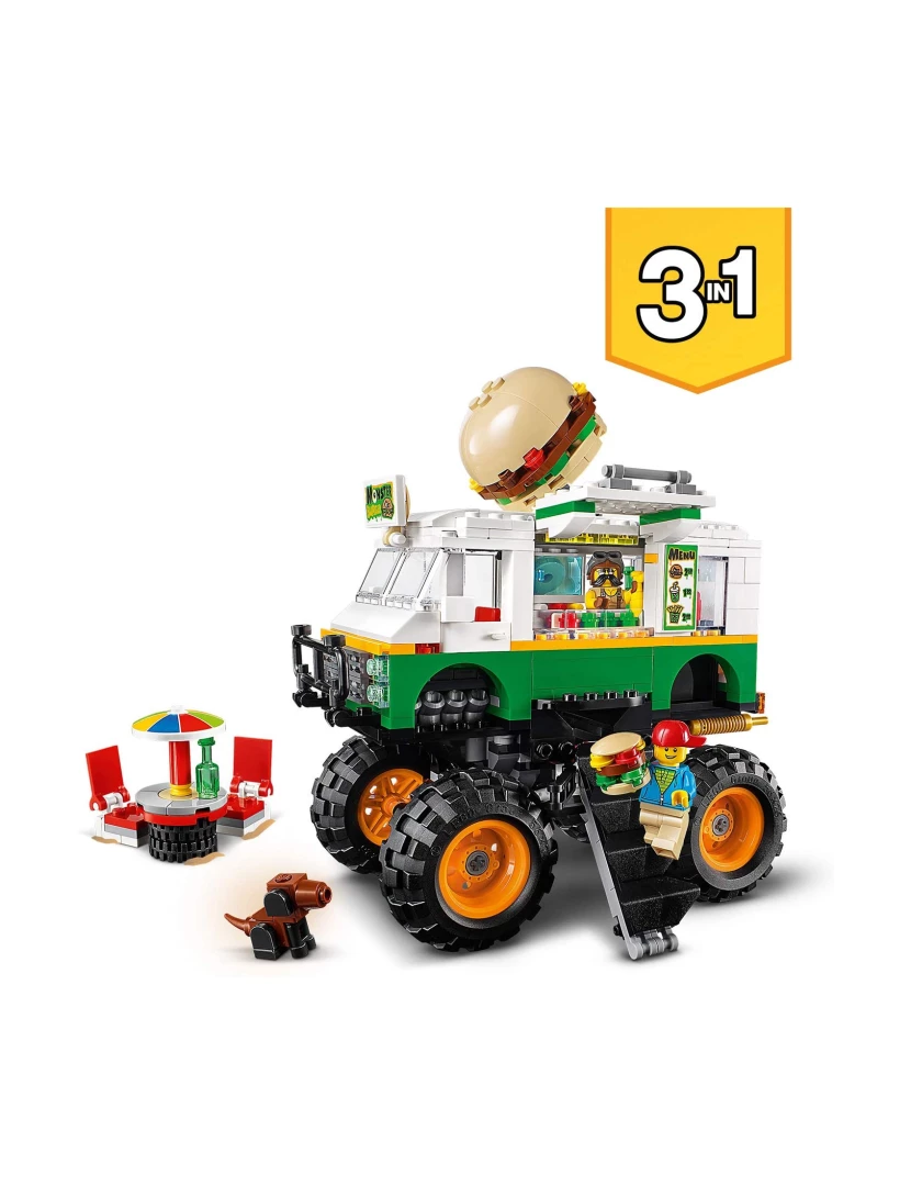 imagem de LEGO Creator 3 em 1 Carrinha de Hambúrgueres Gigante - 311042