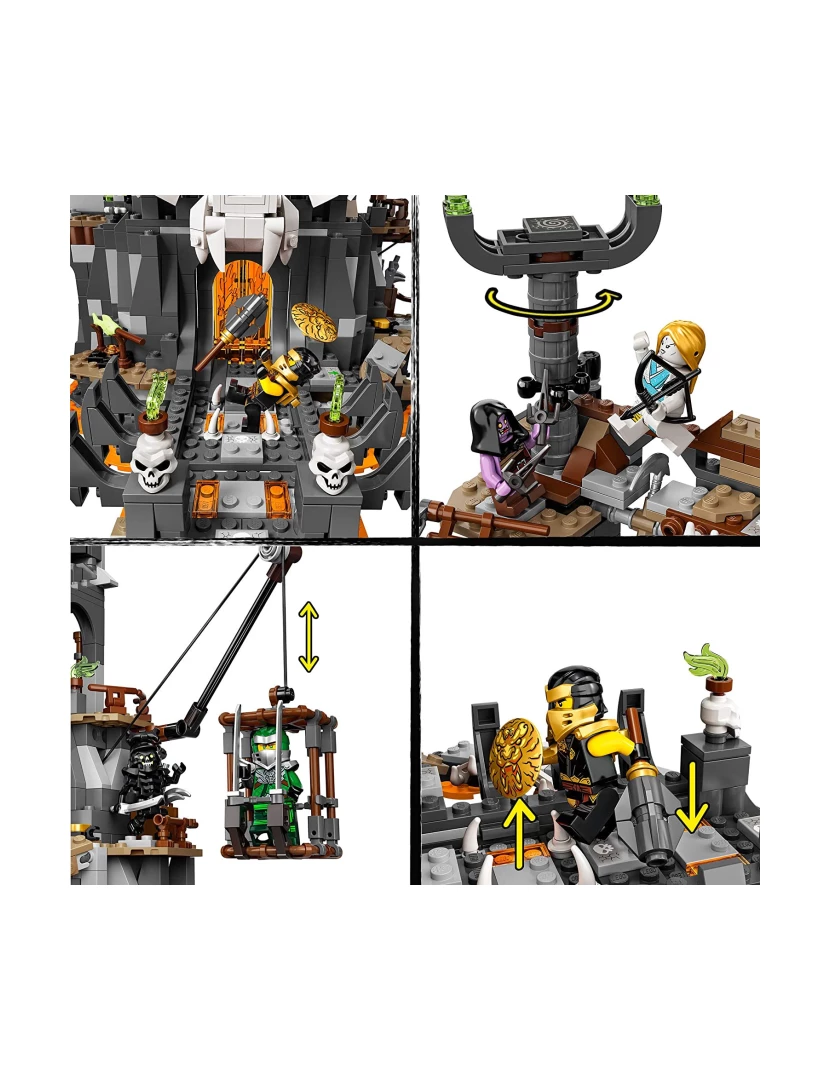 imagem de LEGO Ninjago 71722 Masmorras Do Feiticeiro Caveira4