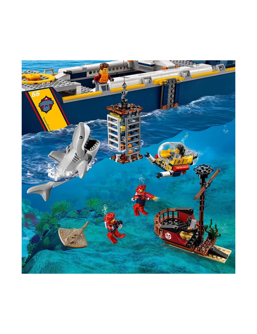 imagem de LEGO City 60266 Barco de Exploração do Oceano4