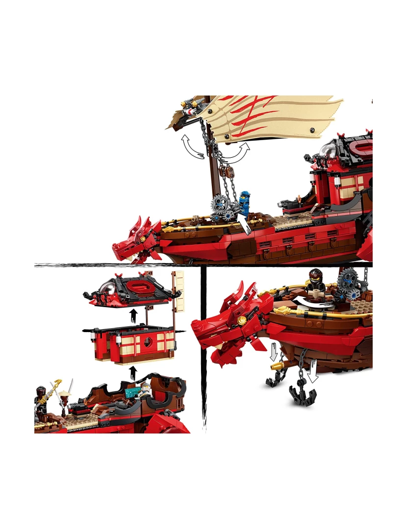 imagem de LEGO Ninjago 71705 Navio Pirata Do Destino3