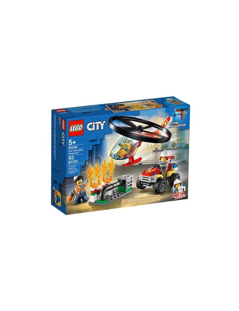 Lego - LEGO City Fire 60248 Combate ao Fogo com Helicóptero
