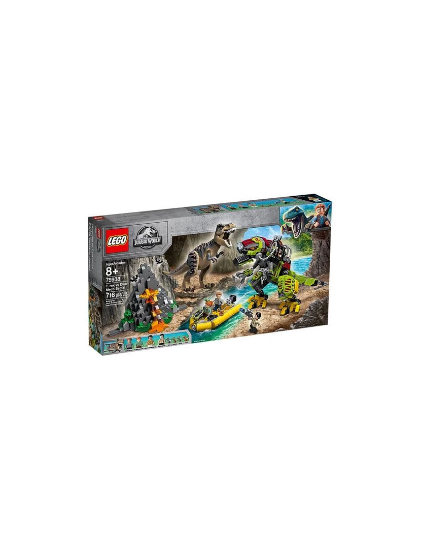Lego - LEGO Jurassic World 75938 Combate T-Rex vs Robô Dinossauro