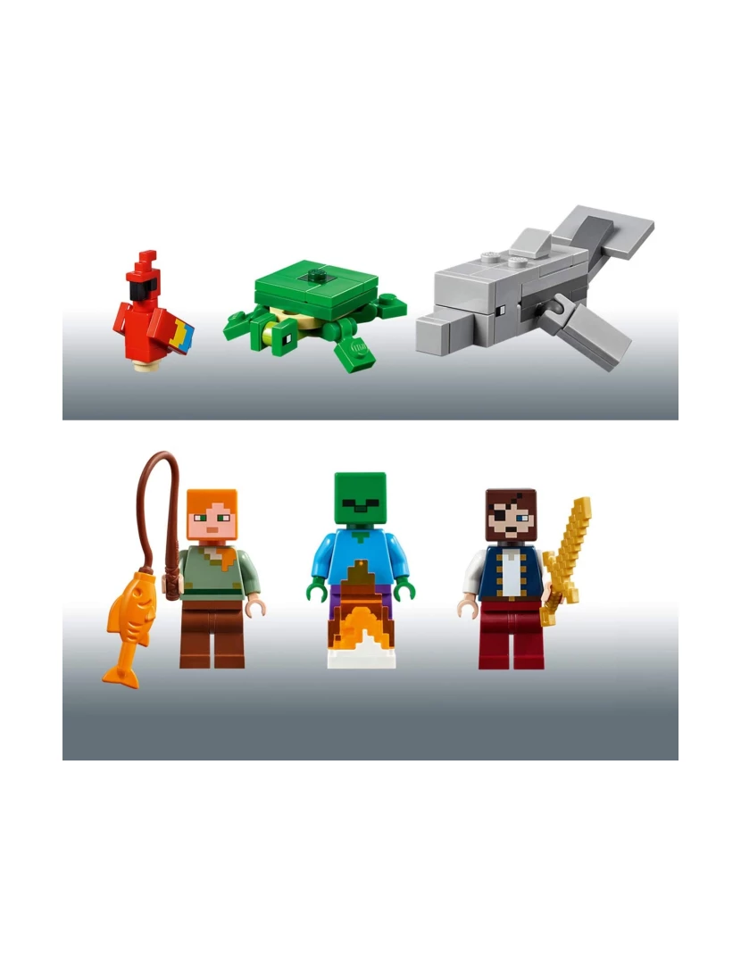 imagem de LEGO Minecraf 21152- A Aventura do Barco Pirata4