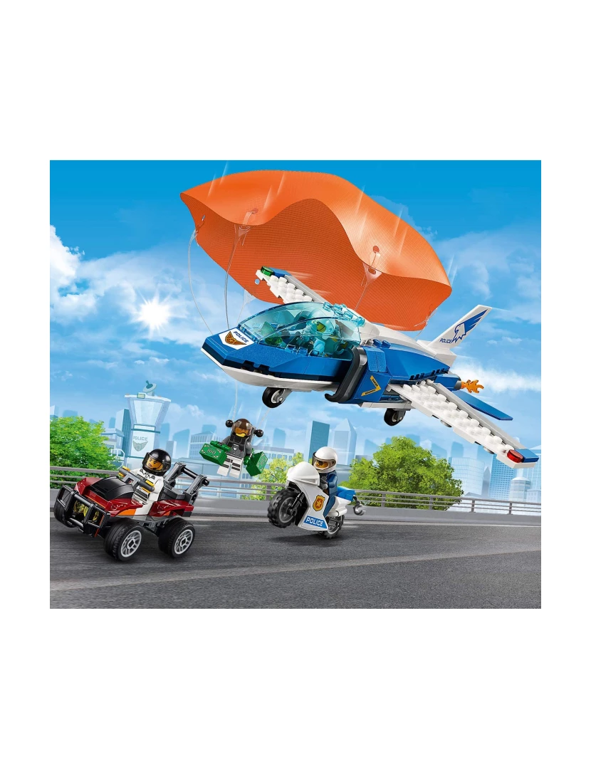 imagem de LEGO City 60208 Polícia Aérea Detenção de Paraquedas2