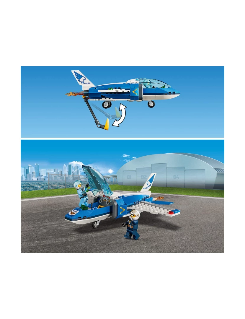 imagem de LEGO City 60208 Polícia Aérea Detenção de Paraquedas3