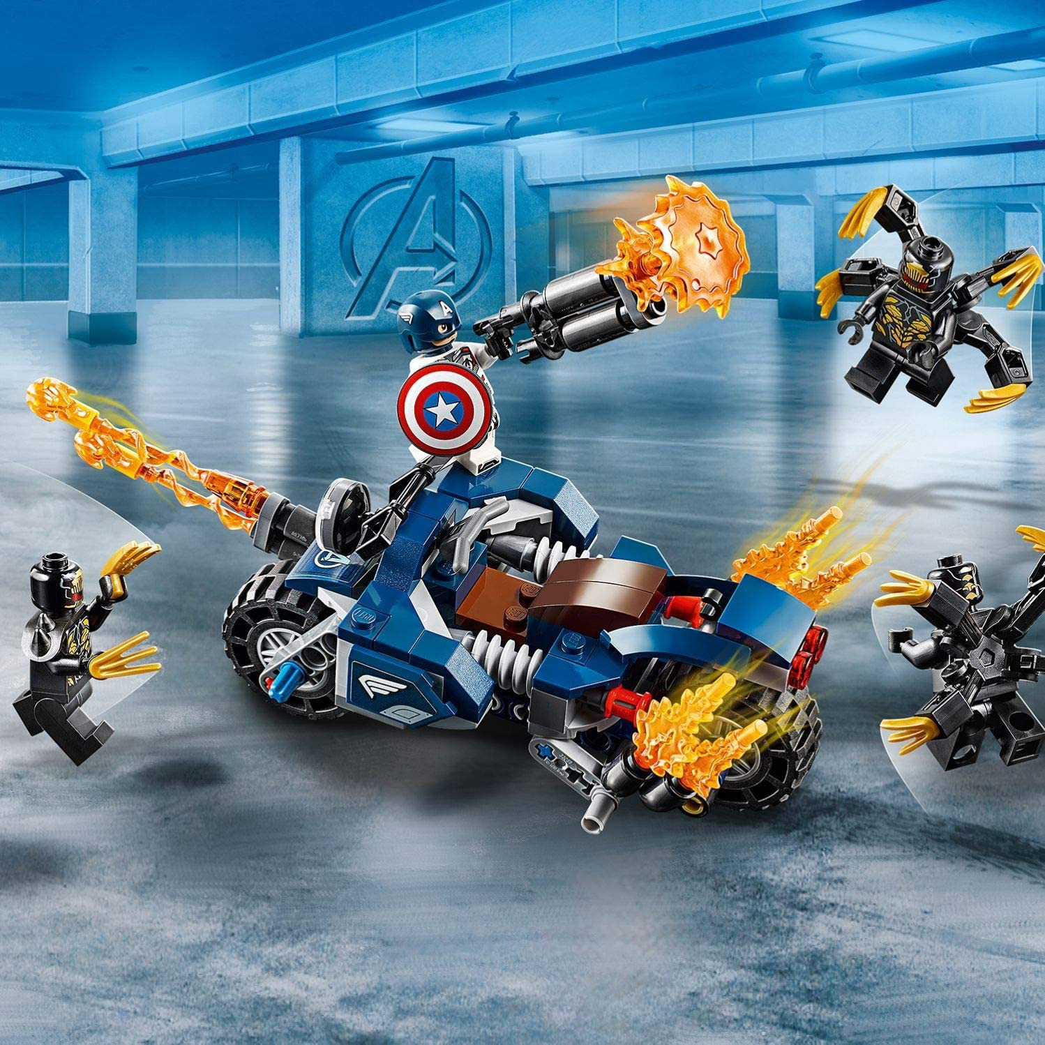 imagem de LEGO Marvel 76123 Captain America: Ataque de Outriders2