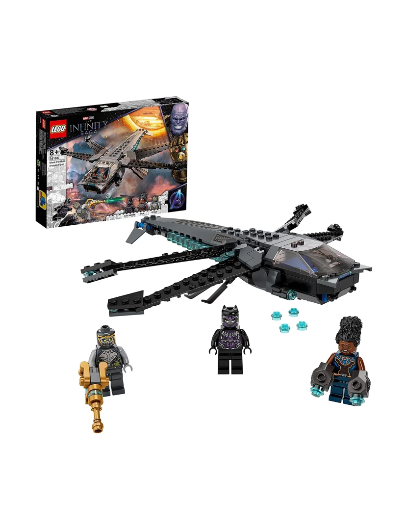 Lego - LEGO Marvel Super Heroes Avião Dragão de Black Panther - 76186