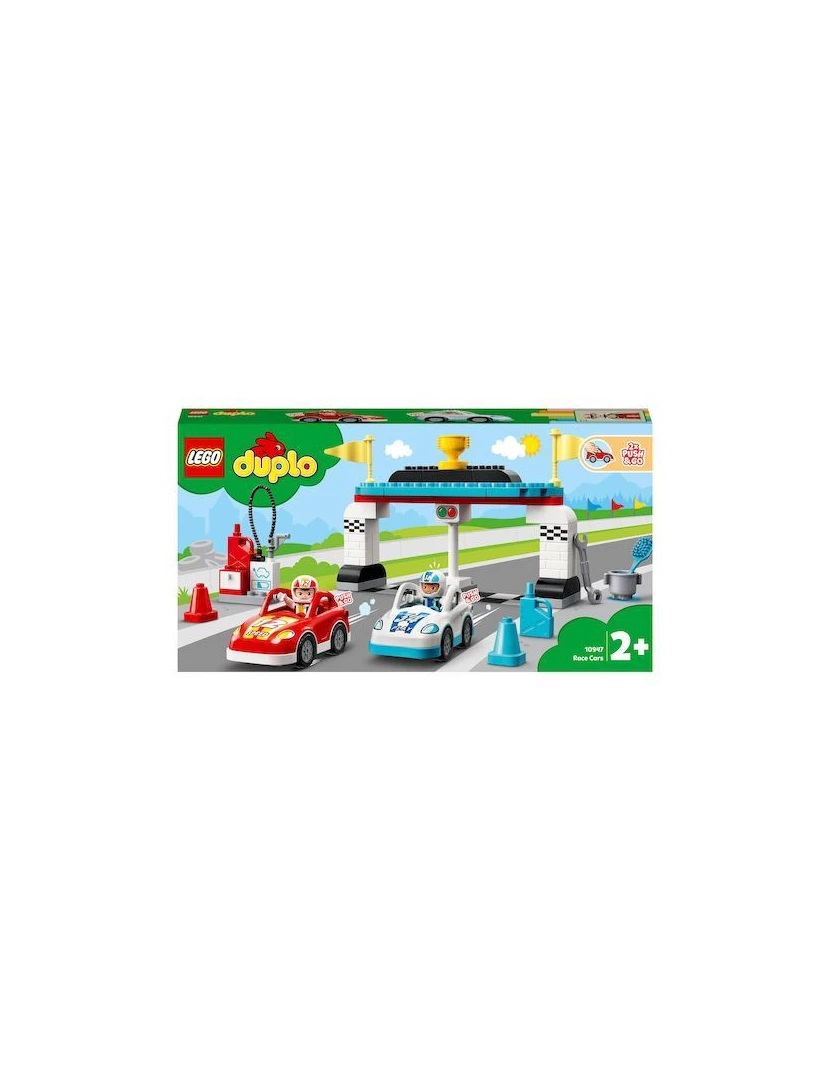 Lego - LEGO DUPLO 10947 Town Carros de Corrida