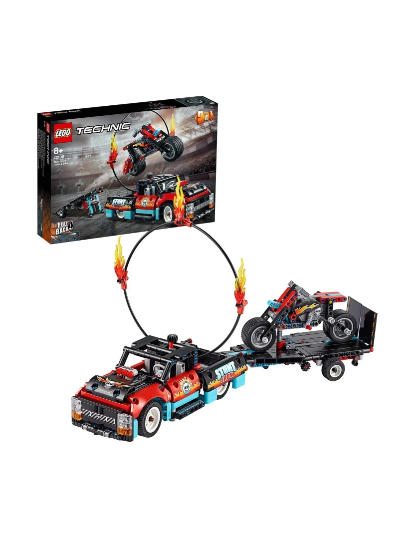 imagem de LEGO Technic Espectáculo Acrobático Camião e Moto - 421061