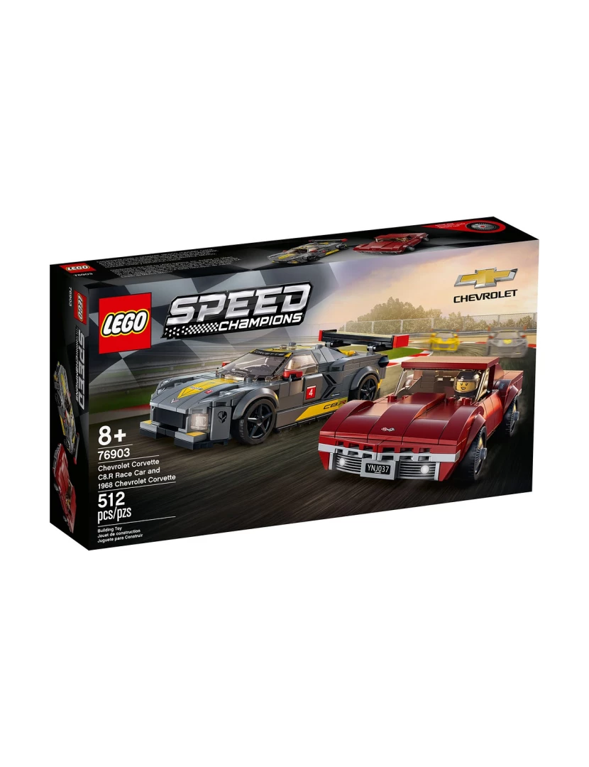 Lego - LEGO Speed Champions Chevrolet Corvette C8.R Race Car e 1968 Chevrolet Corvette - 76903