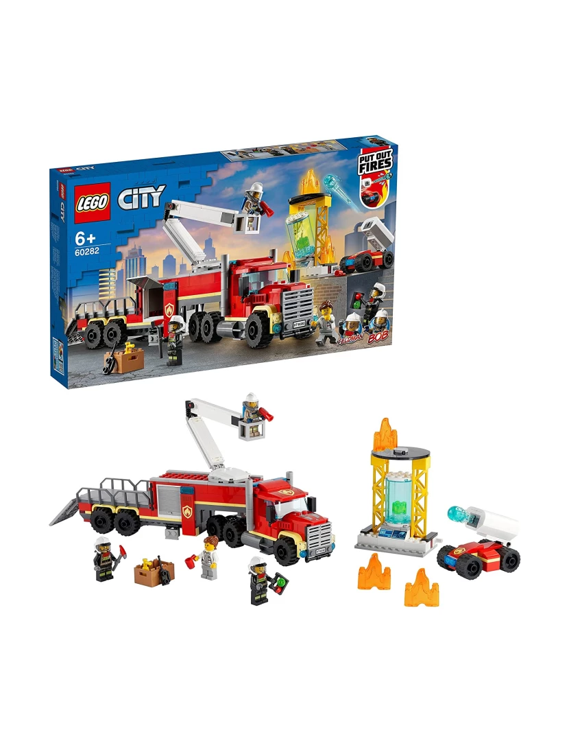 Lego - LEGO City Unidade De Controlo De Incêndios - 60282