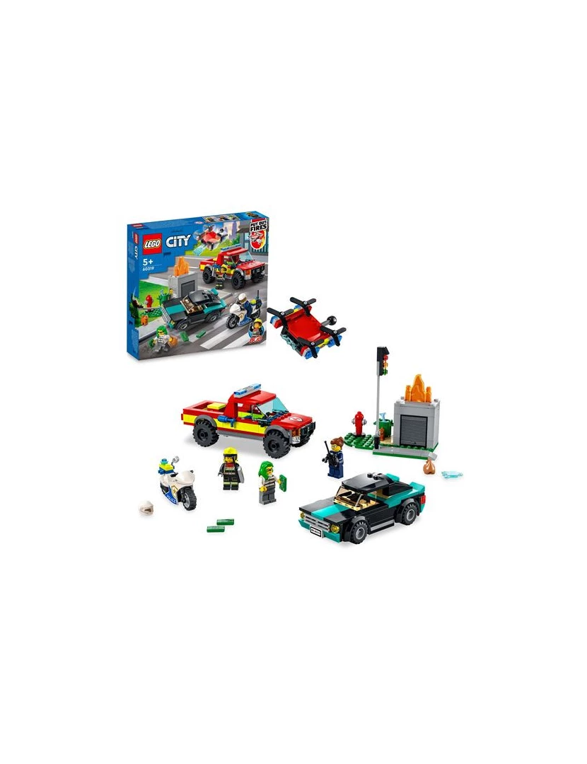 imagem de LEGO City 60319 Salvamento dos Bombeiros e Perseguição Policial2