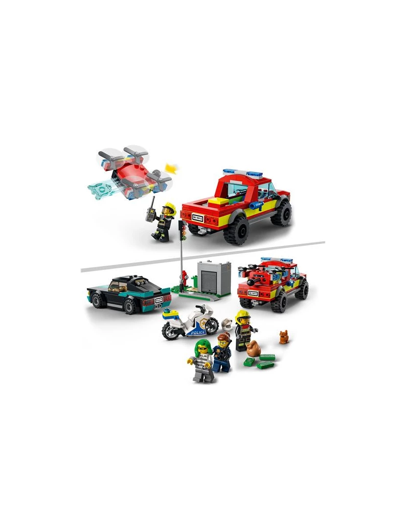 imagem de LEGO City 60319 Salvamento dos Bombeiros e Perseguição Policial5