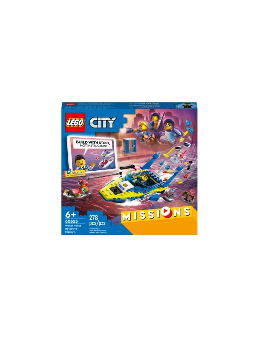 Lego - LEGO City Missions 60355 Missões de Investigação da Polícia Marítima